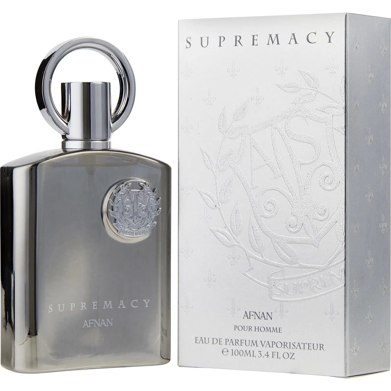 Afnan Supremacy Silver EDP (M) - 1 - Privé Perfumes Honduras