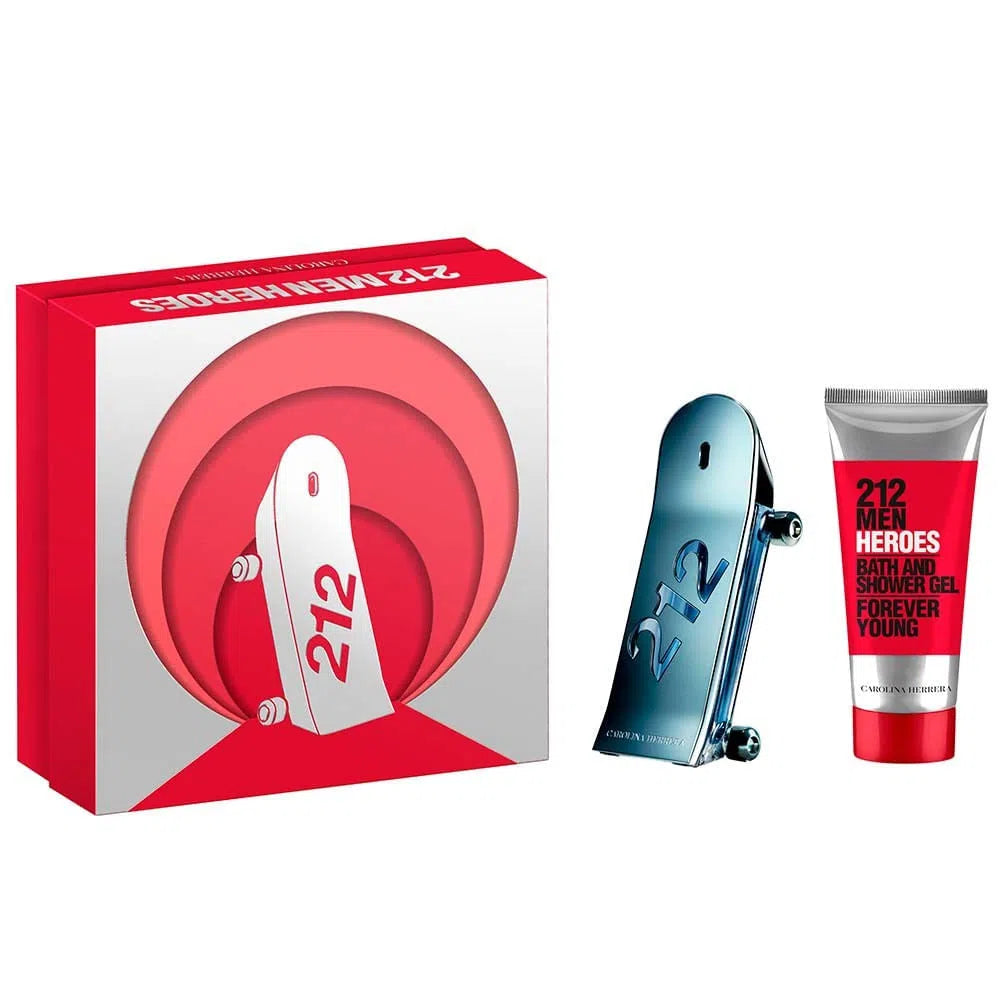 Estuche Carolina Herrera 212 Forever Young EDT (M) / 2 Pc SP 90 ml; SG 100 ml - 1 - Privé Perfumes Honduras