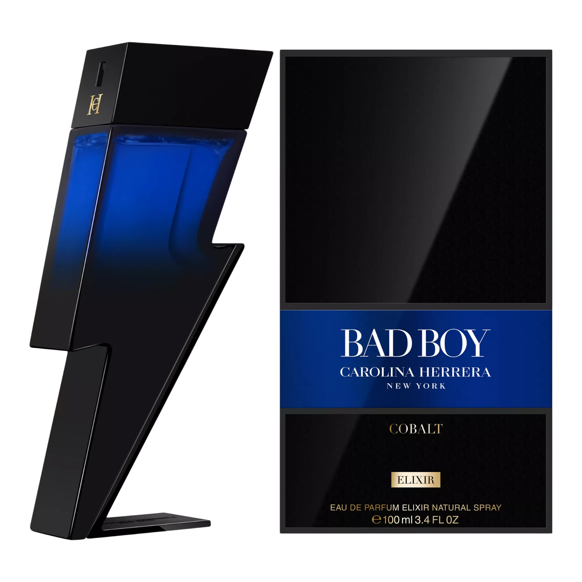 Carolina Herrera Bad Boy Cobalt Elixir EDP (M) - 2 - Privé Perfumes Honduras