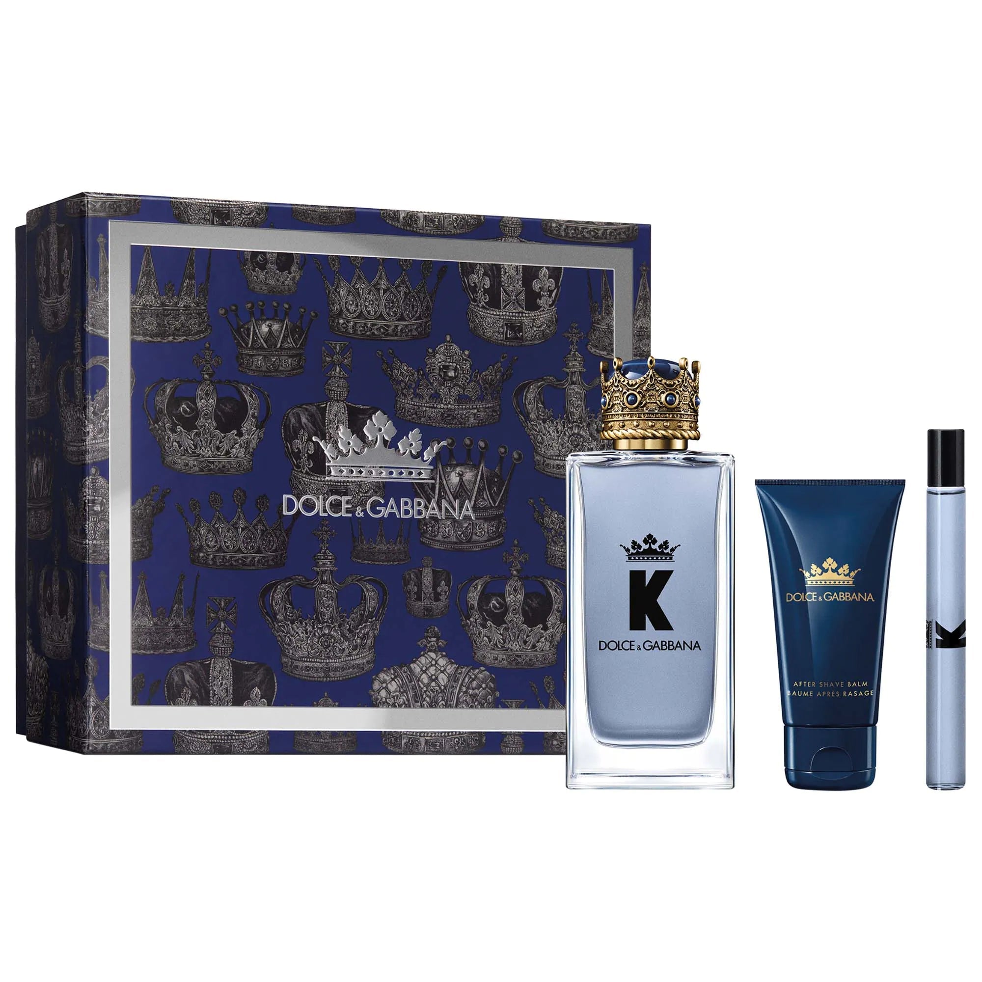 Estuche Dolce & Gabbana K EDT (M) / 3 Pc SP 100 ml; SG 50 ml; SP 10 ml - 1 - Privé Perfumes Honduras