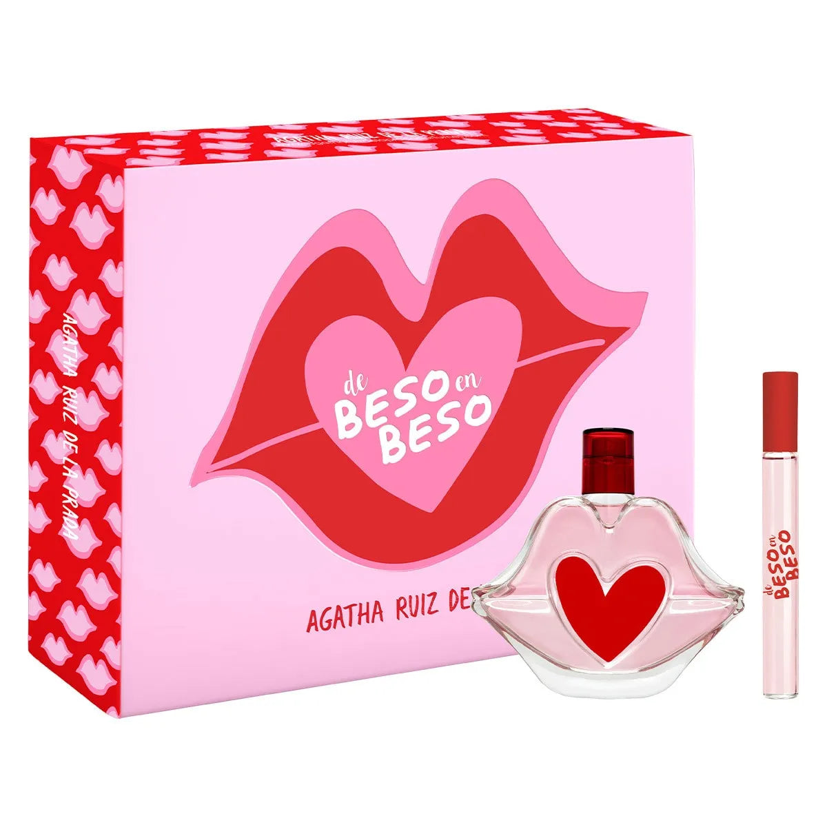 Estuche Agatha Ruiz De La Prada De Beso en Beso EDT (W) / 2 Pc SP 100 ml; Mini 10 ml - 2 - Privé Perfumes Honduras