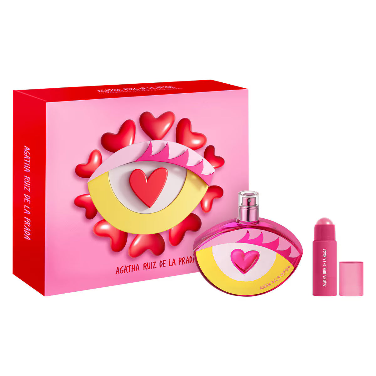 Estuche Agatha Ruiz de la Prada Look EDT (W) / 2 Pc SP 80 ml; Makeup Stick - 1 - Privé Perfumes Honduras