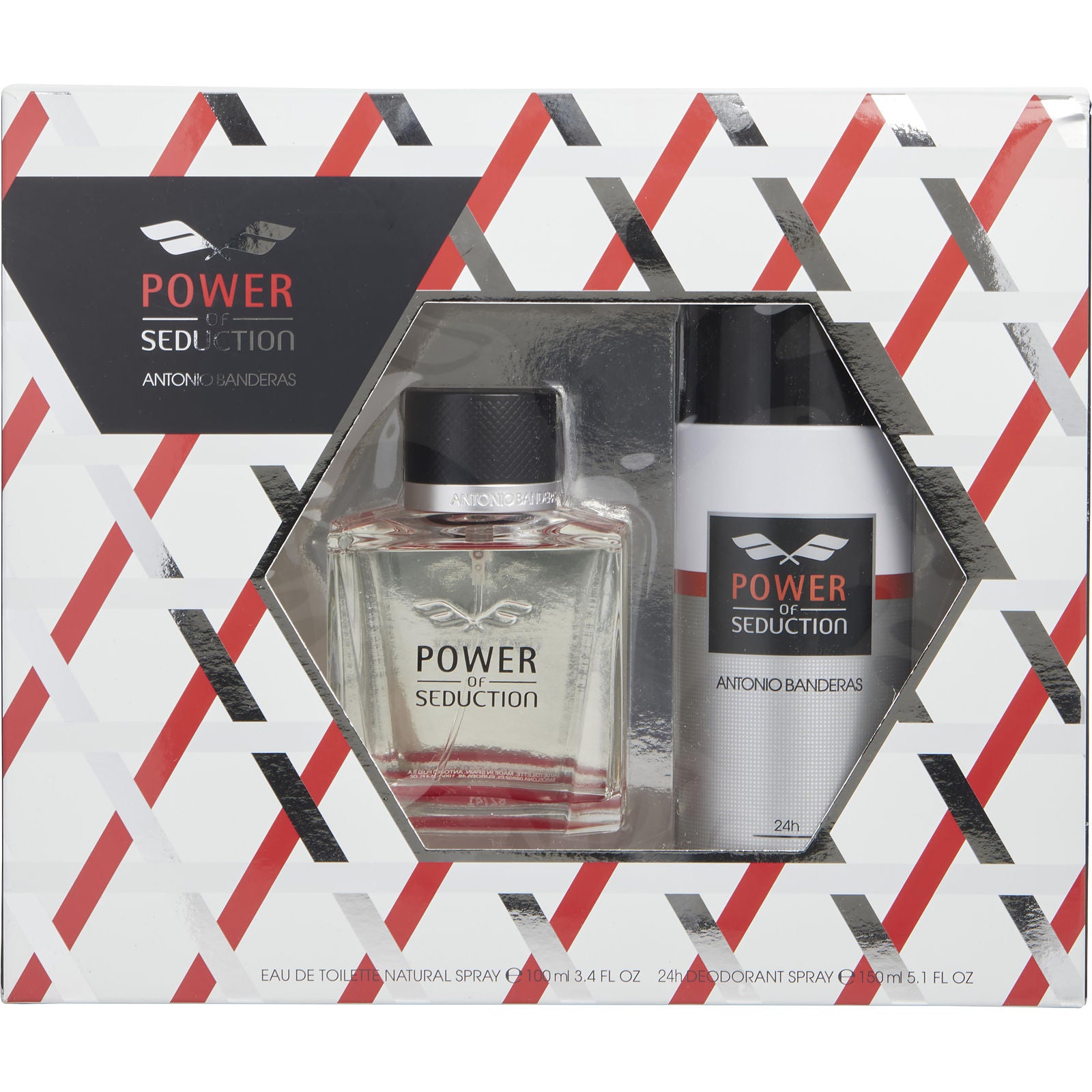 Estuche Antonio Banderas Power of Seduction EDT (M) / 2 Pc SP 100 ml; DEO 150 ml - 1 - Privé Perfumes Honduras