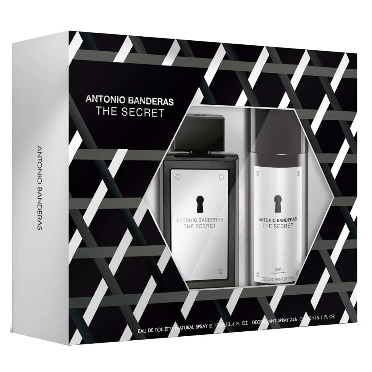 Estuche Antonio Banderas The Secret EDT (M) / 2 Pc SP 100 ml; Deo 150 ml - 1 - Privé Perfumes Honduras