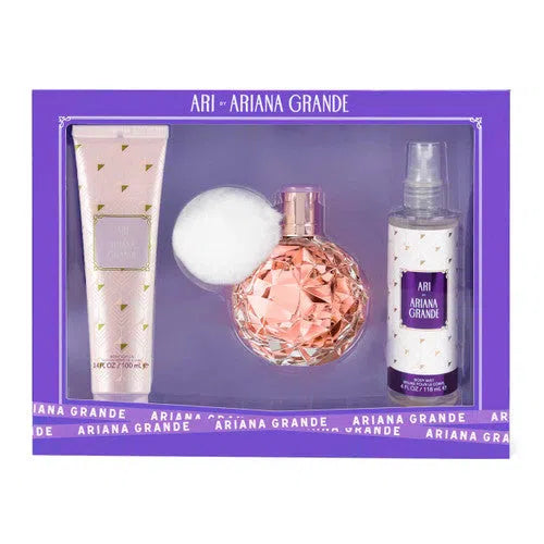 Estuche Ariana Grande Ari EDP (W) / 3 Pc SP 100 ml; BM 118 ml; BS 100 ml - 1 - Privé Perfumes Honduras