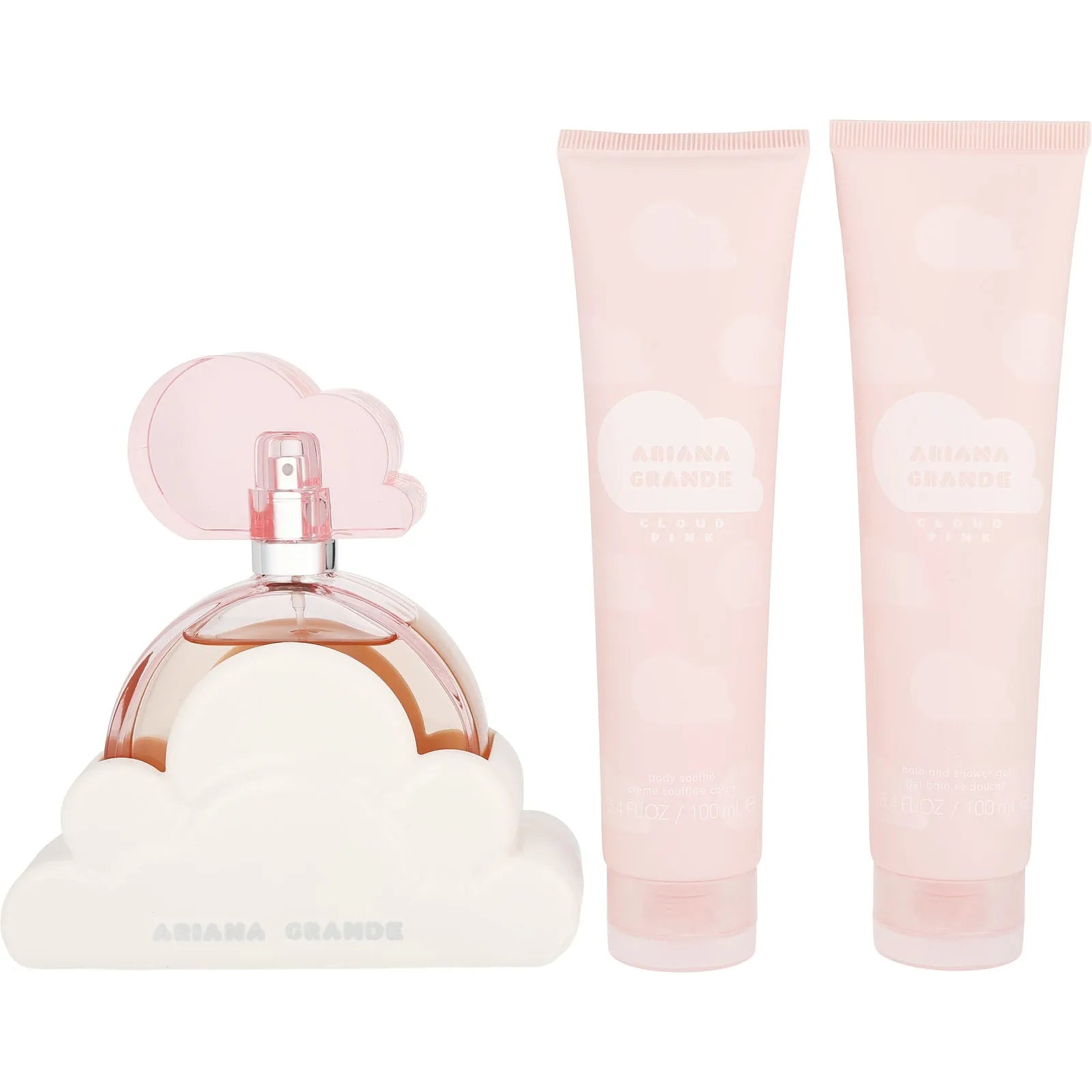 Estuche Ariana Grande Cloud Pink EDP (W) / 3 Pc SP 100 ml; SG 100 ml; Body Soufflé 100 ml - 2 - Privé Perfumes Honduras