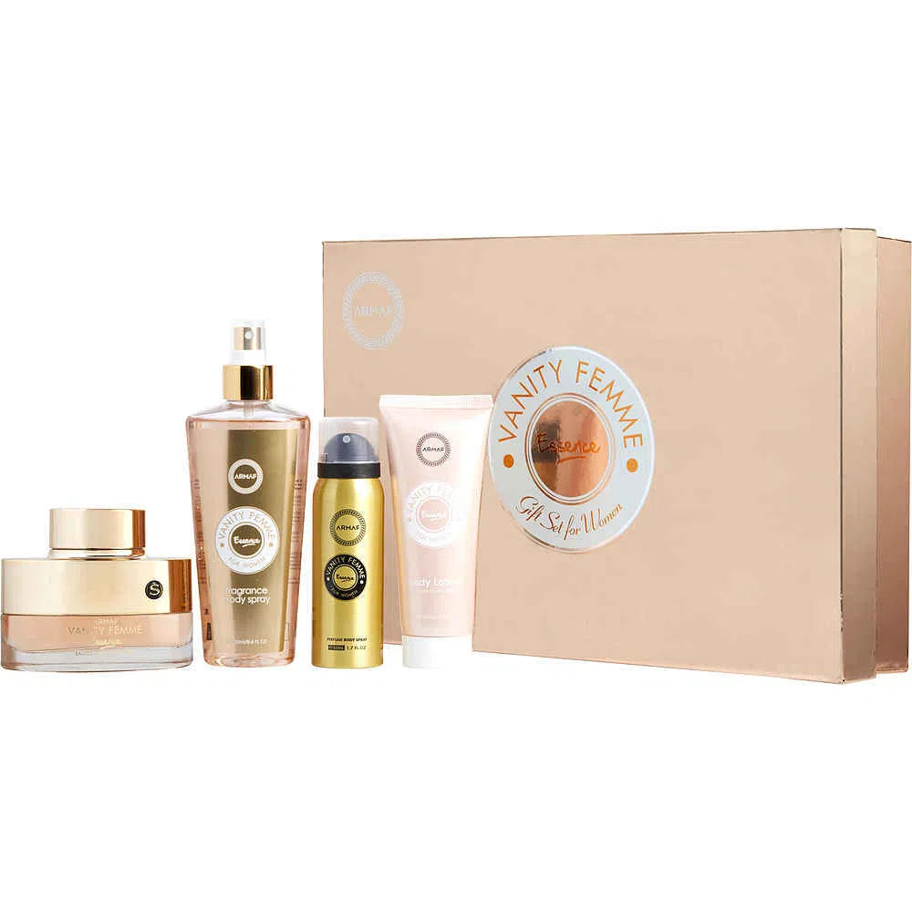 Estuche Armaf Vanity Femme Essence EDP (W) / 4 Pc SP 100 ml; BL 100; BS 50 ml; BS 250 ml - 2 - Privé Perfumes Honduras