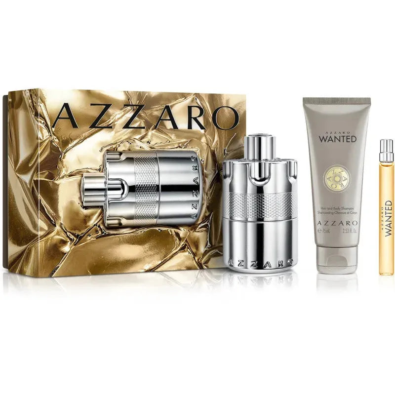 Estuche Azzaro Wanted SP EDP (M) / 3 Pc SP 100 ml; SP 10 ml; SG 75 ml - 1 - Privé Perfumes Honduras