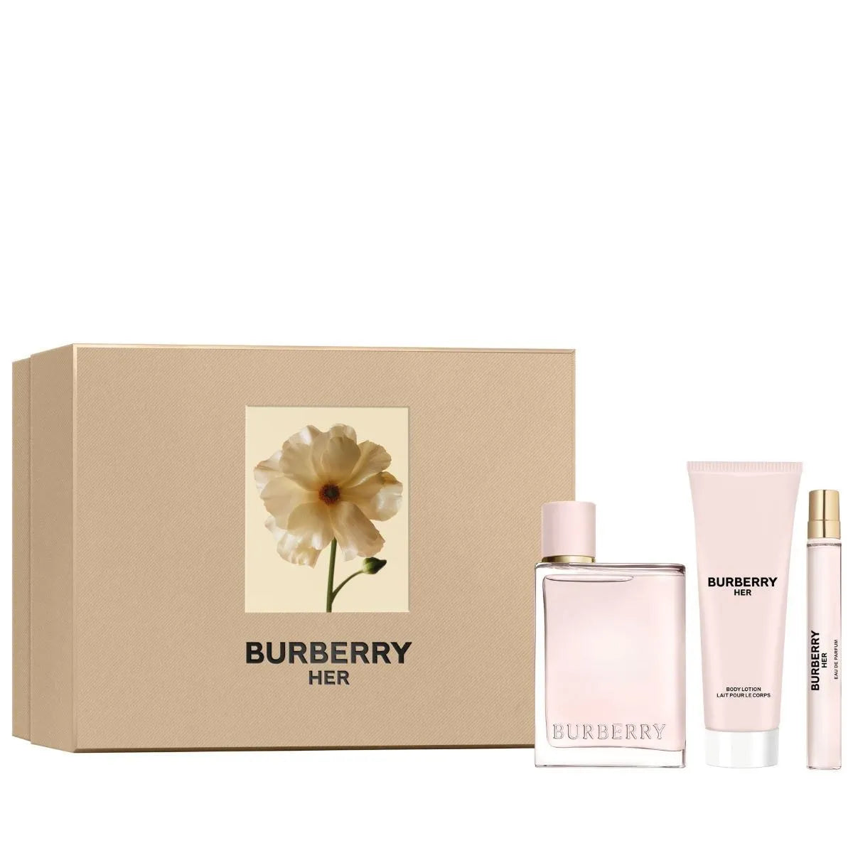 Estuche Burberry Her EDP (W) / 3 Pc SP 100 ml; BL 75 ml; SP 10 ml - 2 - Privé Perfumes Honduras