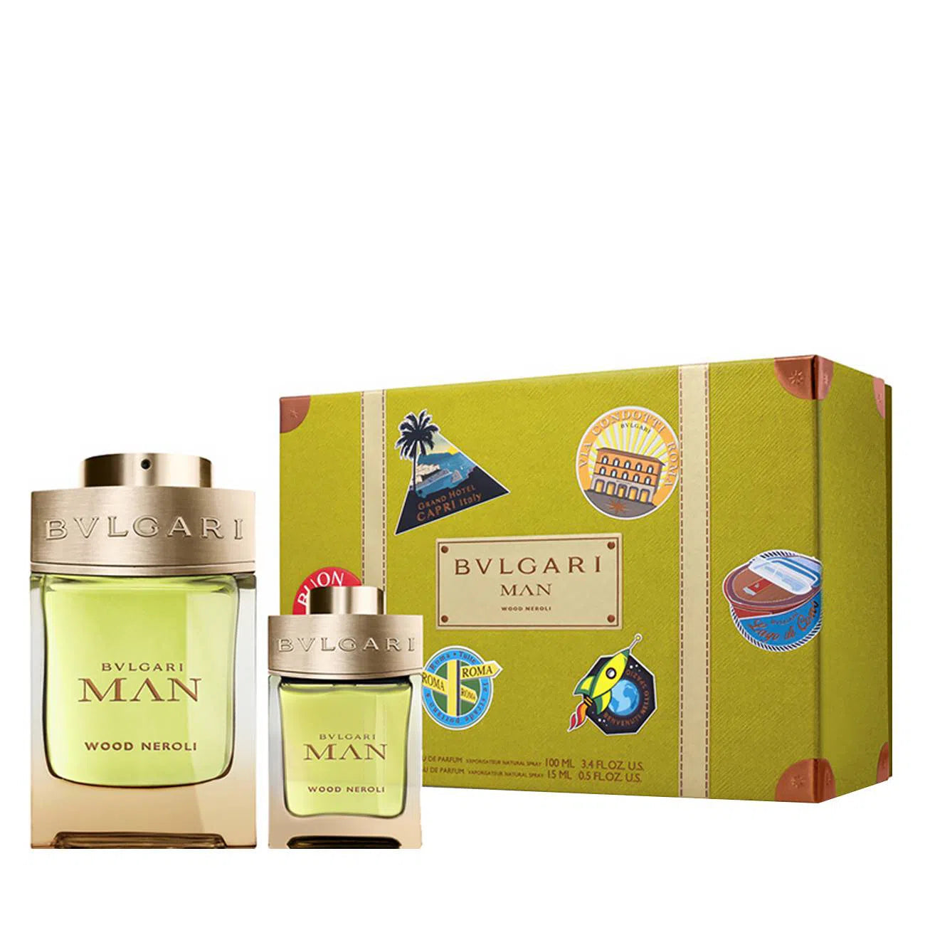 Estuche Bvlgari Man Wood Neroli EDP (M) / 2 Pc SP 100 ml; SP 15 ml - 1 - Privé Perfumes Honduras