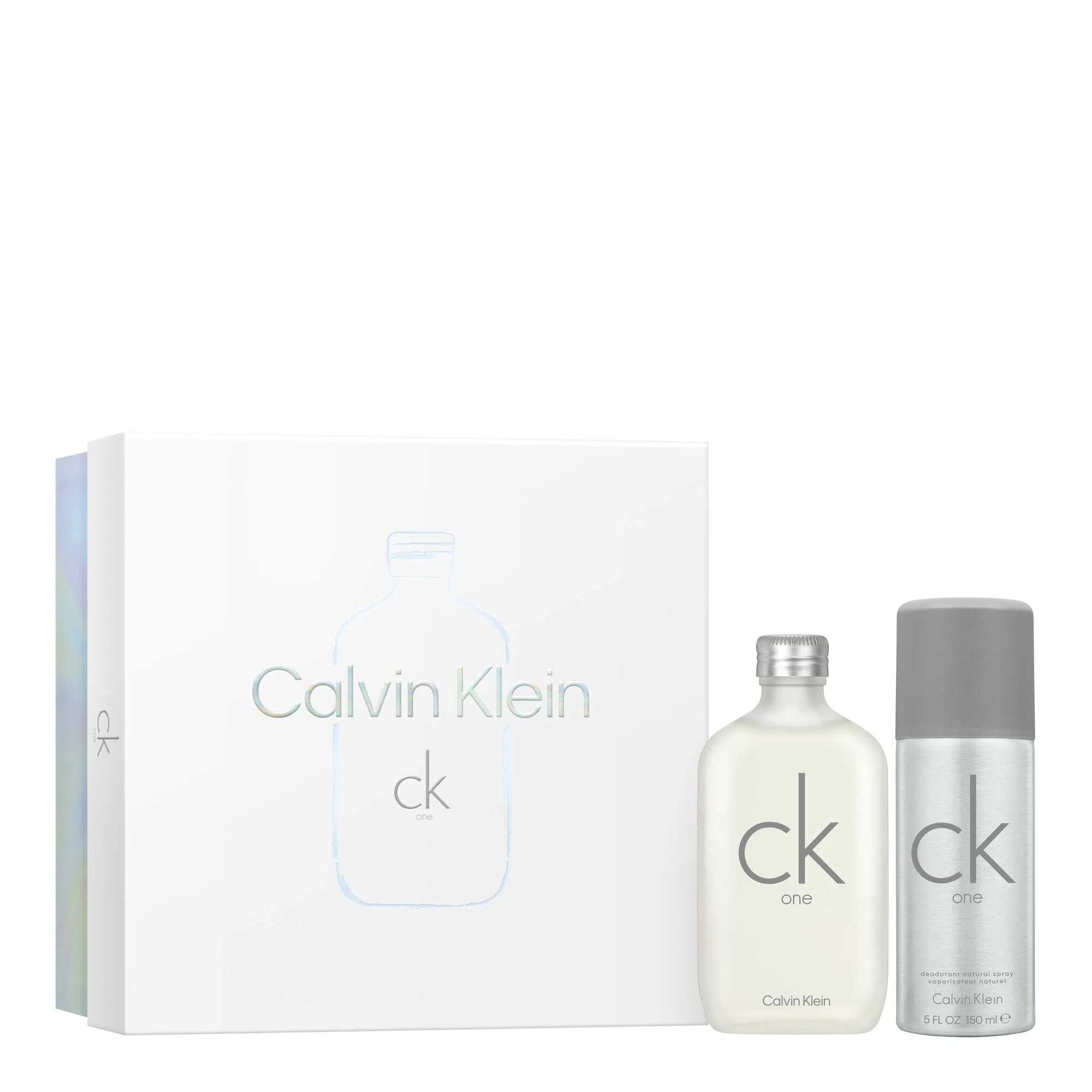 Estuche Calvin Klein CK One EDT (U) / 2 Pc SP 100 ml; DEO SPR 150 ml - 1 - Privé Perfumes Honduras