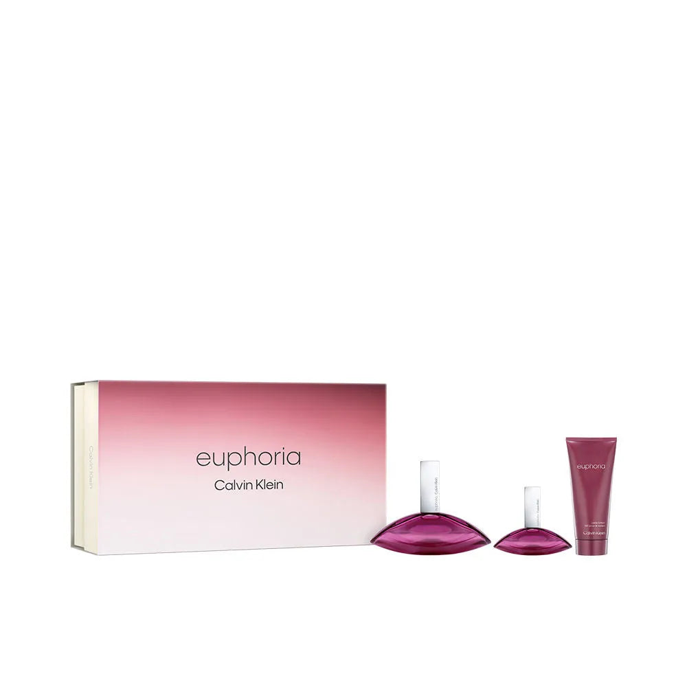 Estuche Calvin Klein Euphoria EDP (W) / 3 Pc SP 100 ml; Mini SP 30 ml; BL 100 ml - 1 - Privé Perfumes Honduras