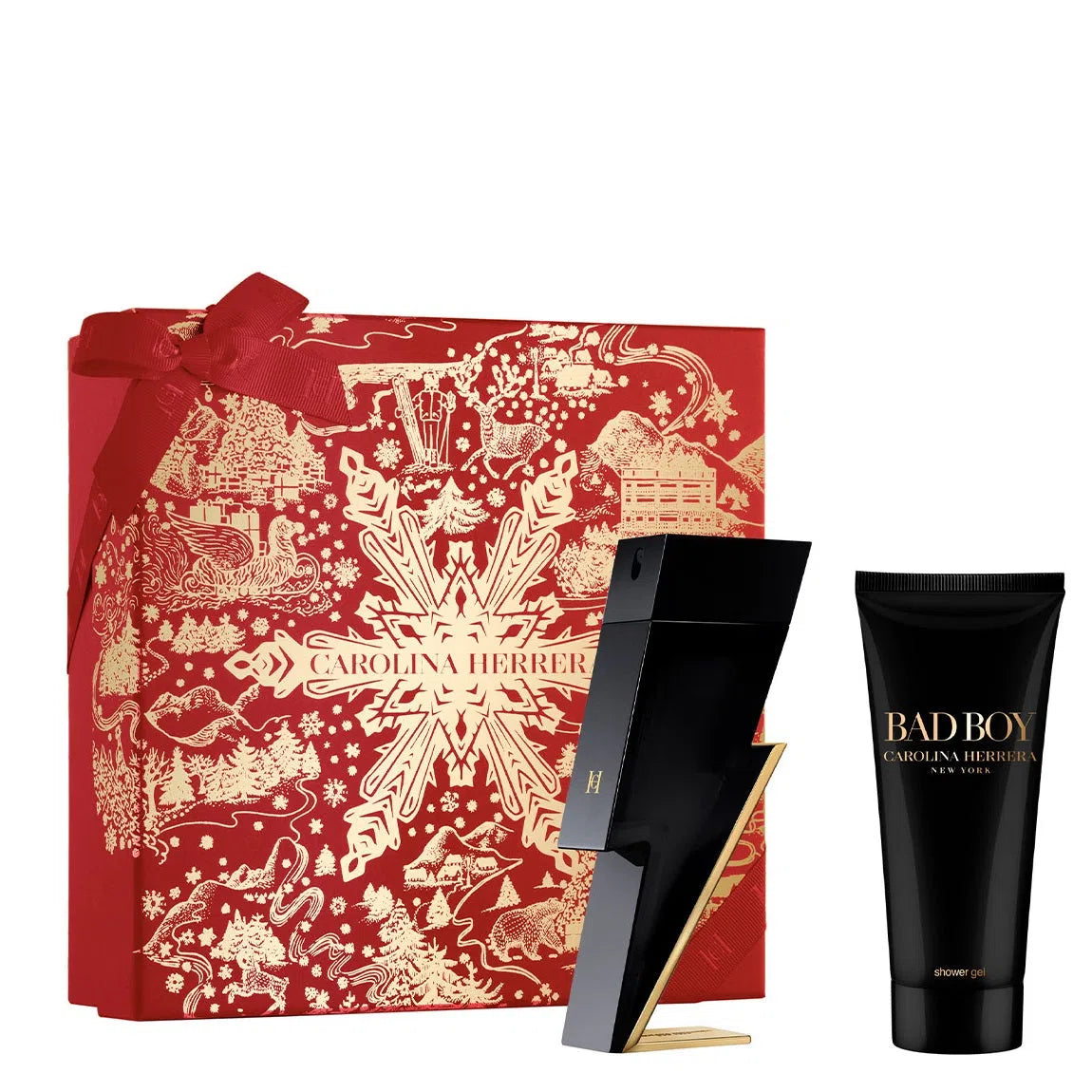 Estuche Carolina Herrera Bad Boy EDT (M) / 2 Pc SP 100 ml; Shower Gel 100 ml - 1 - Privé Perfumes Honduras