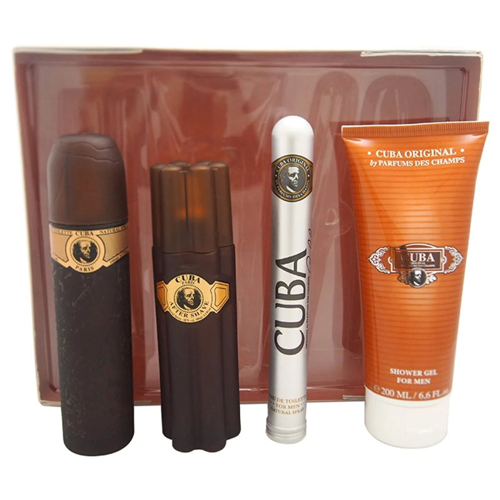 Estuche Cuba Gold EDT (M) / 4 Pc SP 100 ml; AS 100 ml; SG 200 ml; SP 35 ml - 1 - Privé Perfumes Honduras