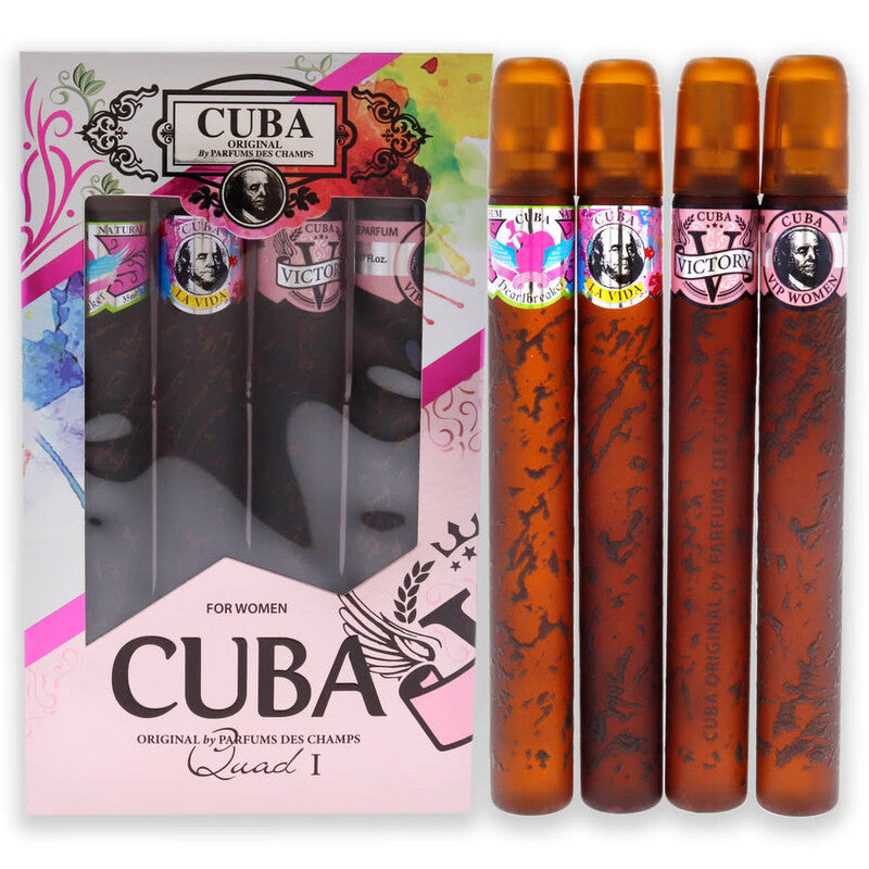 Estuche Cuba Quad 1 EDP (W) / 4 Pc SP 35 ml x 4 - 2 - Privé Perfumes Honduras