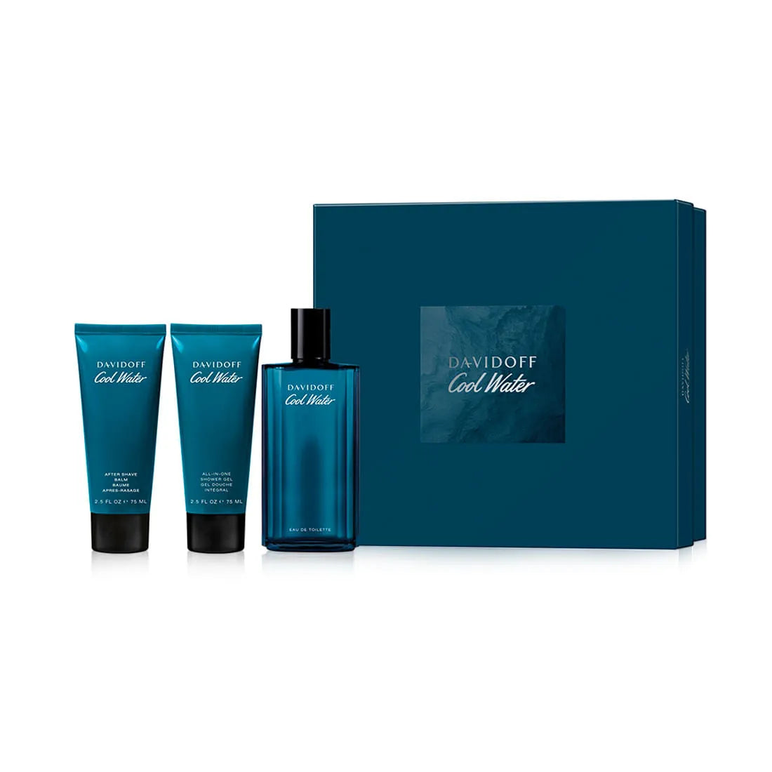 Estuche Davidoff Cool Water EDT (M) / 3 Pc SP 125 ml; AS 75 ml; SG 75 ml - 1 - Privé Perfumes Honduras