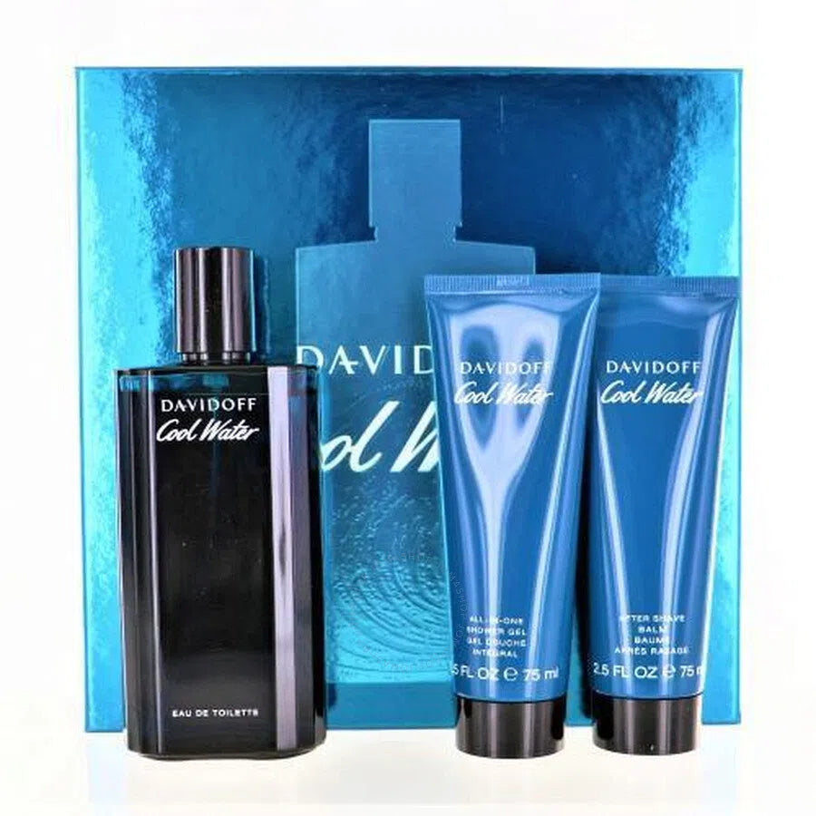 Estuche Davidoff Cool Water EDT (M) / 3 Pc SP 125 ml; AS 75 ml; SG 75 ml - 1 - Privé Perfumes Honduras