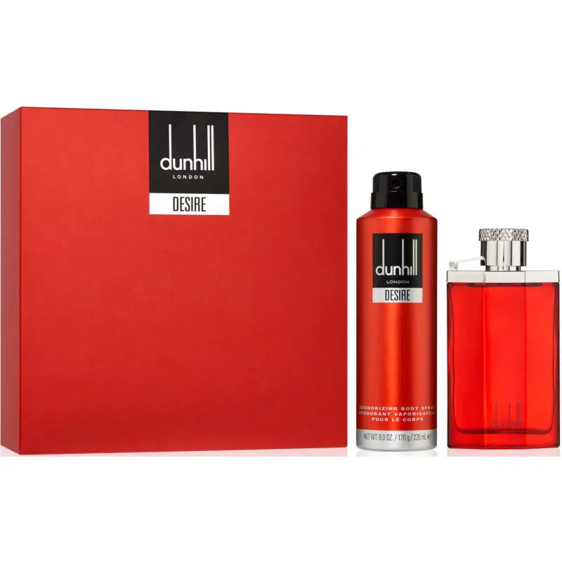 Estuche Dunhill Desire Red London EDT (M) / 2 Pc SP 100 ml; BS 195 ml - 1 - Privé Perfumes Honduras