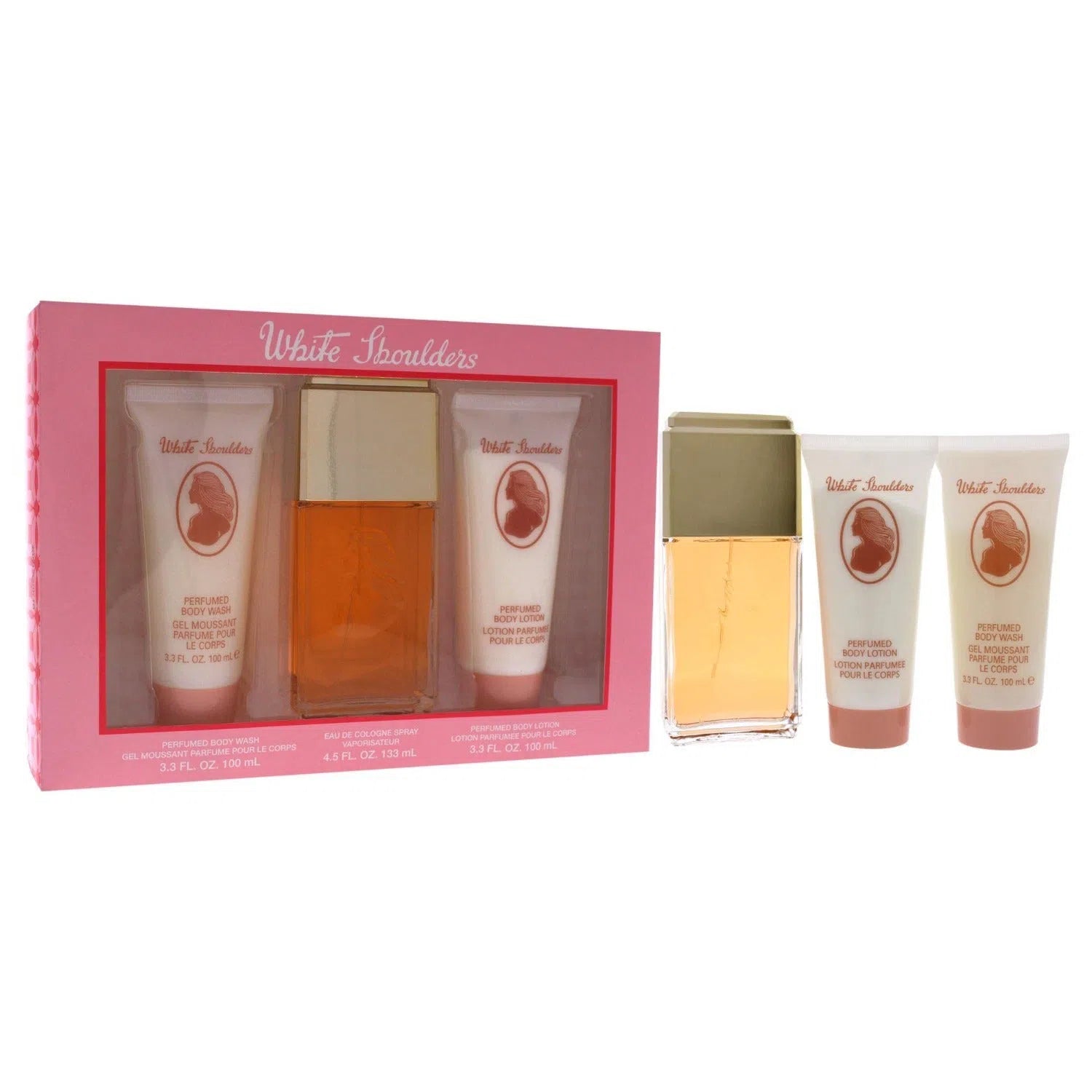 Estuche Evyan White Shoulders EDC (W) / 3 Pc SP 125 ml; BL 100 ml; BW 100 ml - 1 - Privé Perfumes Honduras