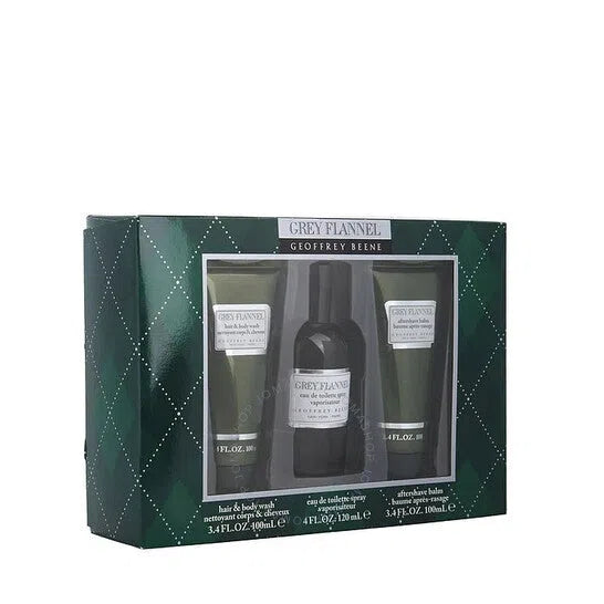 Estuche Geoffrey Beene Grey Flannel EDT (M) / 3 Pc SP 120 ml; AS 120 ml; SG 120 ml - 1 - Privé Perfumes Honduras