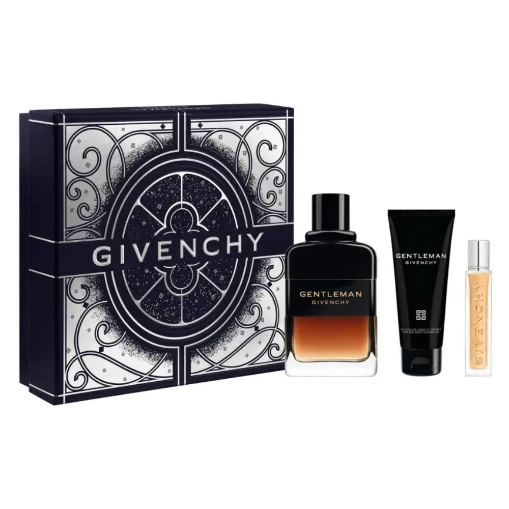 Estuche Givenchy Gentleman Réserve Privée EDP (M) / 3 Pc SP 100 ml; SG 75 ml; SP 12.5 ml - 1 - Privé Perfumes Honduras
