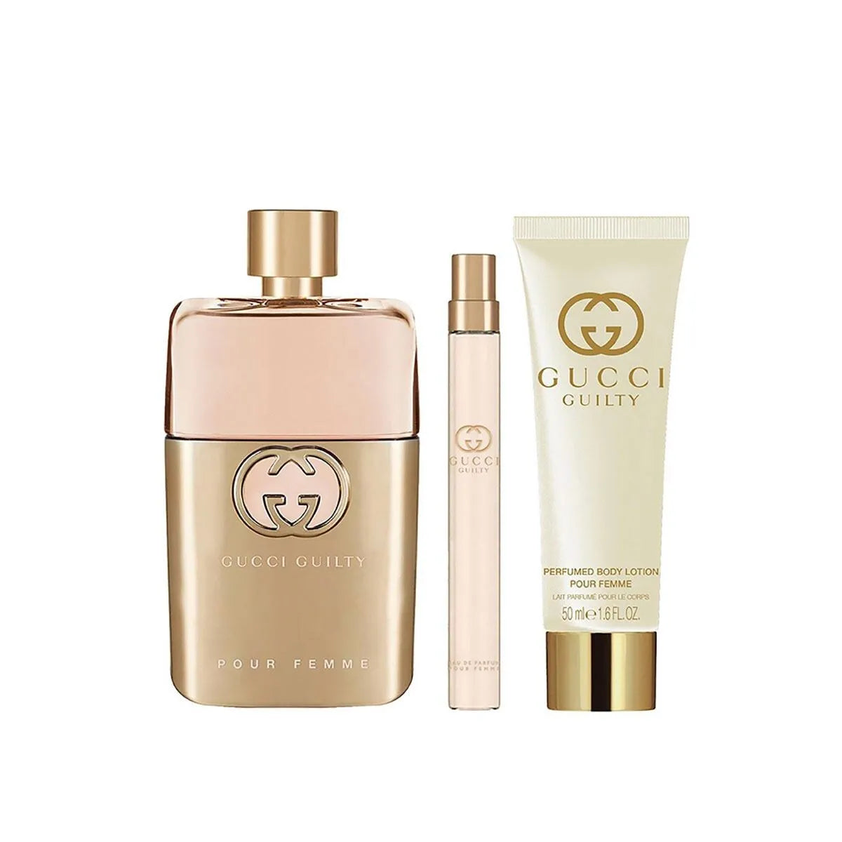Estuche Gucci Guilty Pour Femme EDP (W) / 3 Pc SP 90 ml; BL 50 ml ; SP 10 ml - 3 - Privé Perfumes Honduras