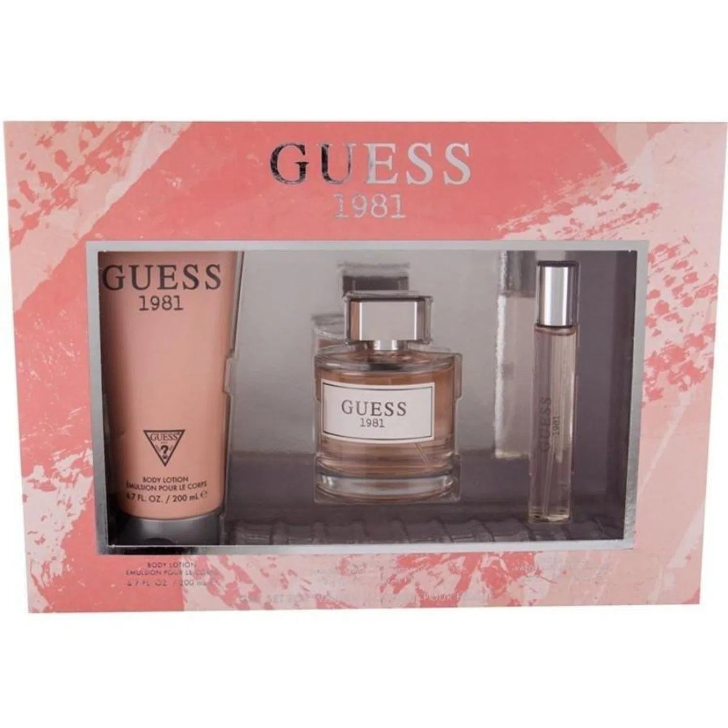 Estuche Guess 1981 EDT (W) / 3 Pc SP 100 ml; BL 200 ml; SP 15 ml - 1 - Privé Perfumes Honduras