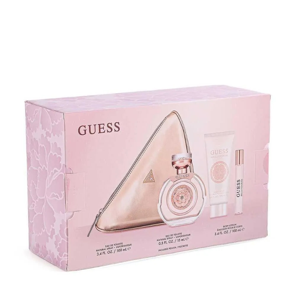 Estuche Guess Bella Vita Rosa EDT (W) / 4 Pc SP 100 ml; Mini SP 15 ml; BL 100 ml; Pouch - 2 - Privé Perfumes Honduras