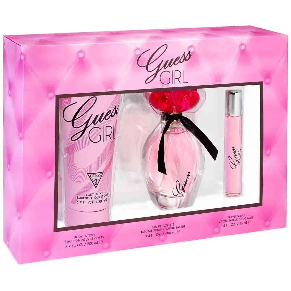 Estuche Guess Guess Girl EDT (W) / 3 Pc SP 12 ml; SP 15 ml; BL 200 ml - 1 - Privé Perfumes Honduras