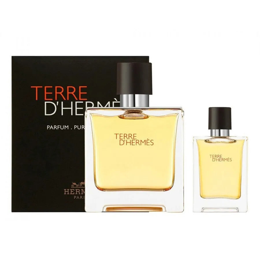 Estuche Hermès Terre D'Hermes Parfum (M) / 2 Pc SP 75 ml; SP 12.5 ml - 1 - Privé Perfumes Honduras