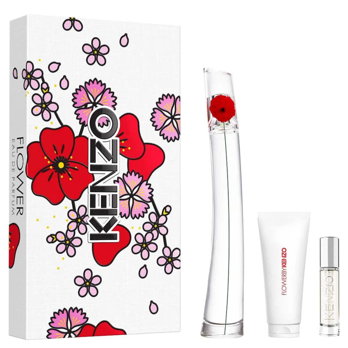 Estuche Kenzo Flower EDP (W) / 3 Pc SP 100 ml; BL 75 ml; SP 10 ml - 2 - Privé Perfumes Honduras