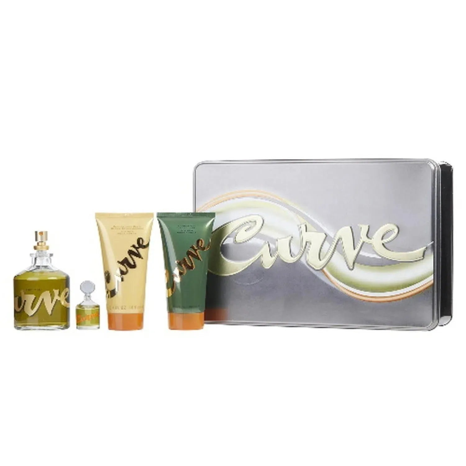 Estuche Liz Claiborne Curve Cologne EDC (M) / 4 Pc SP 100 ml; ASB 100 ml; SG 100 ml; SP 7.5 ml - 1 - Privé Perfumes Honduras