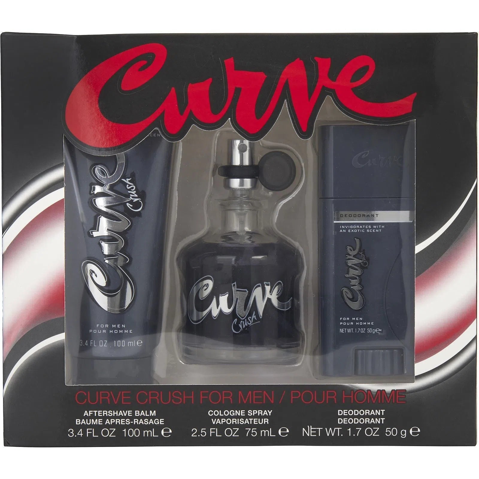 Estuche Liz Claiborne Curve Crush Cologne EDC (M) / 3 Pc SP 75 ml; AS 100 ml; DEO 50 ml - 1 - Privé Perfumes Honduras