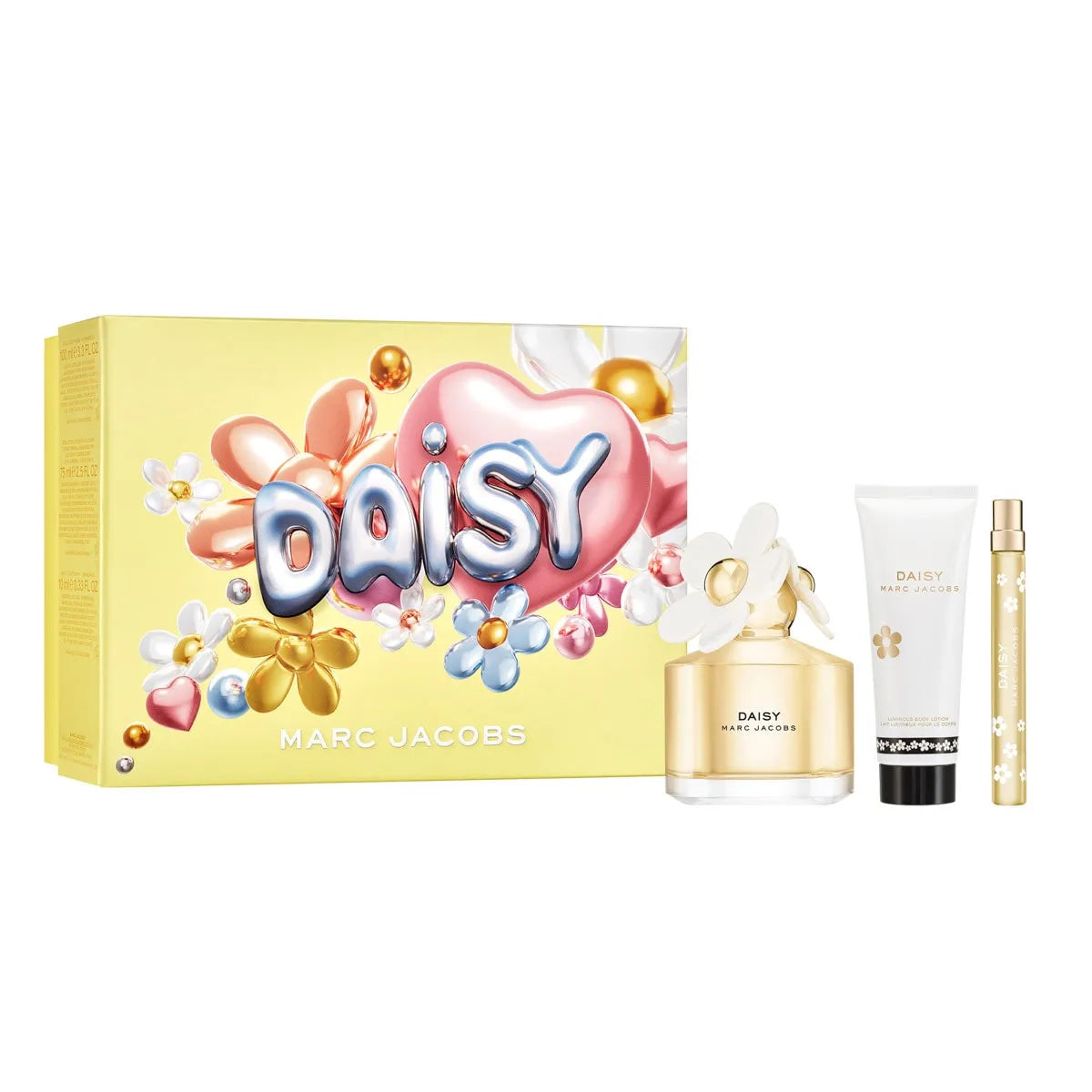 Estuche Marc Jacobs Daisy EDT (W) / 3 Pc SP 100 ml; Mini SP 10 ml; BL 75 ml - 2 - Privé Perfumes Honduras