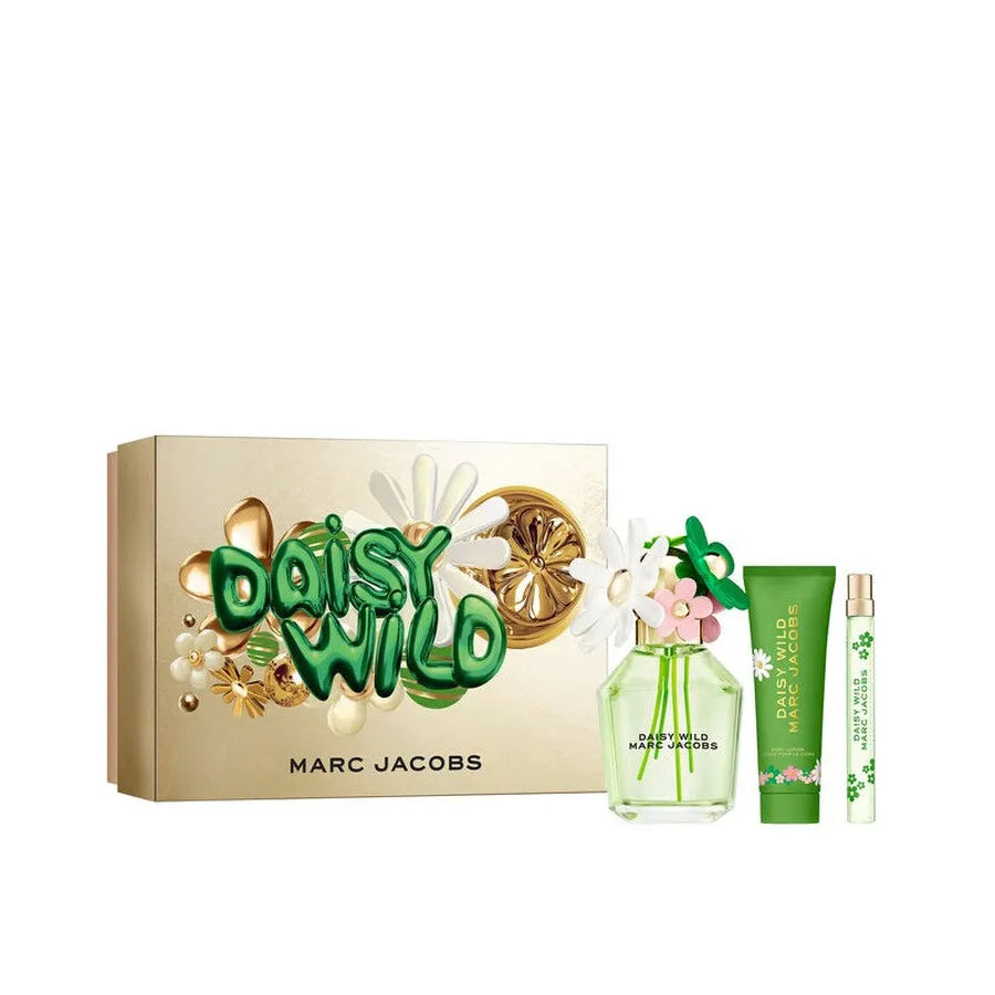 Estuche Marc Jacobs Daisy Wild EDP (W) / 3 Pc SP 100 ml; BL 75 ml; SP 10 ml - 1 - Privé Perfumes Honduras