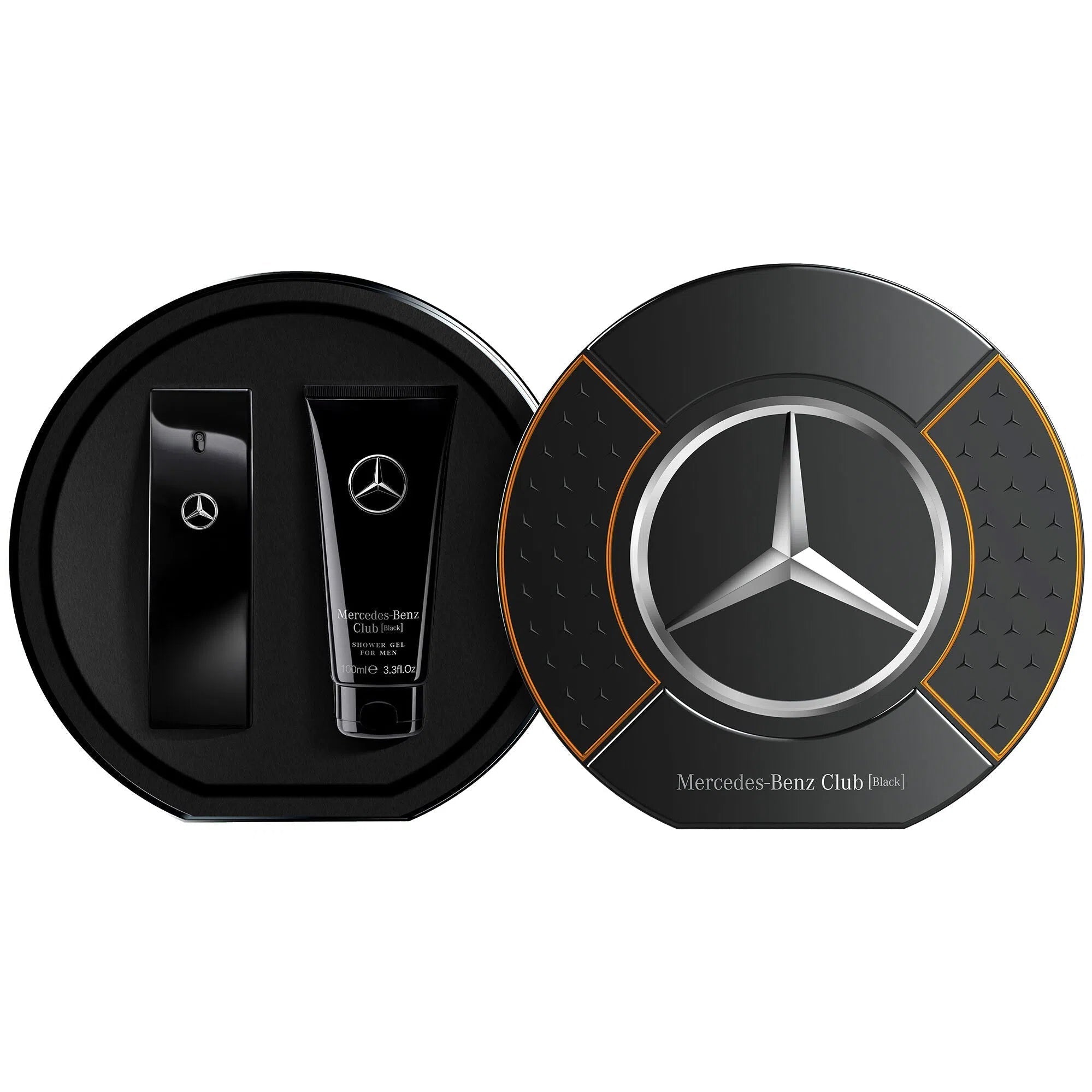 Estuche Mercedes Benz Club Black EDT (M) / 2 Pc SP 100 ml; SG 100 ml - 1 - Privé Perfumes Honduras