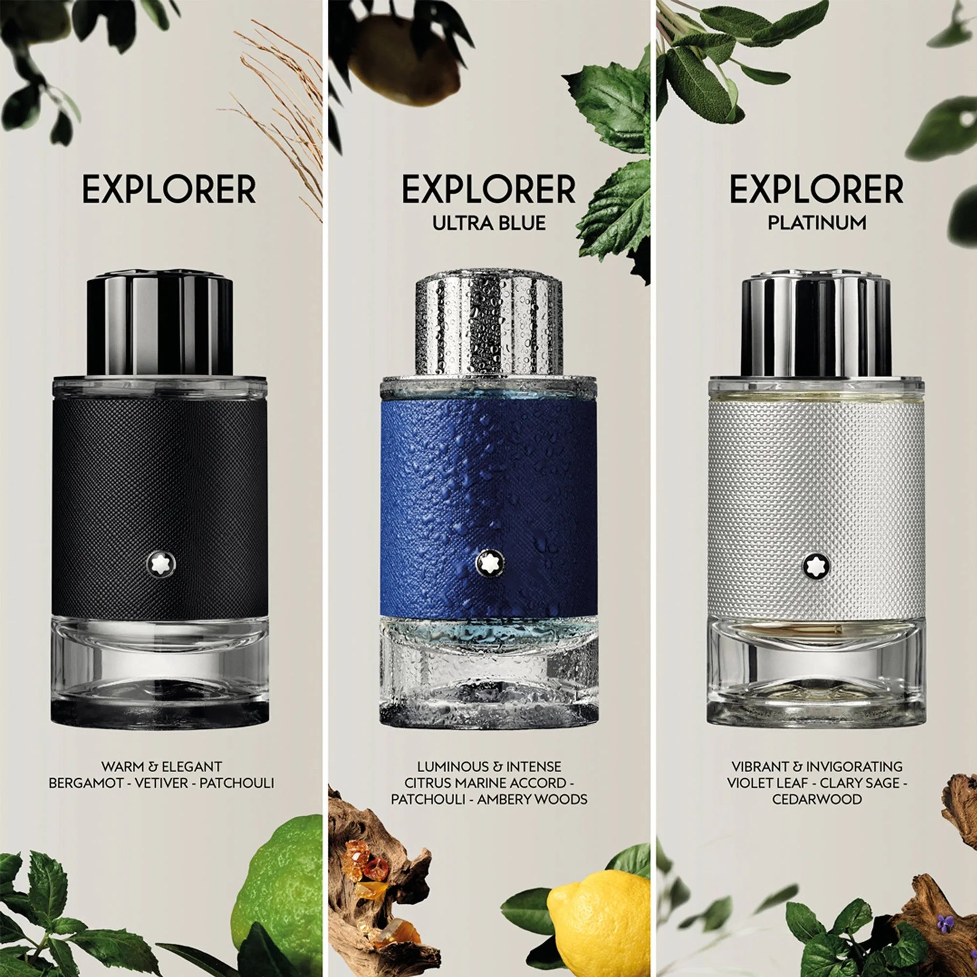 Estuche Montblanc Explorer Platinum EDP (M) / 3 Pc SP 100 ml; SG 100 ml; Mini SP 7.5 ml - 2 - Privé Perfumes Honduras