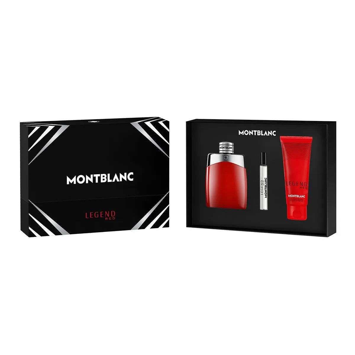 Estuche Montblanc Legend Red EDP (M) / 3 Pc SP 100 ml; Mini 7.5 ml; SG 100 ml - 2 - Privé Perfumes Honduras
