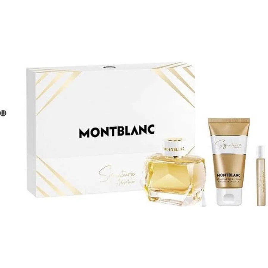 Estuche Montblanc Signature Absolue EDP (W) / 3 Pc SP 90 ml; Mini EDP 7.5 ml; BL 100 ml - 1 - Privé Perfumes Honduras