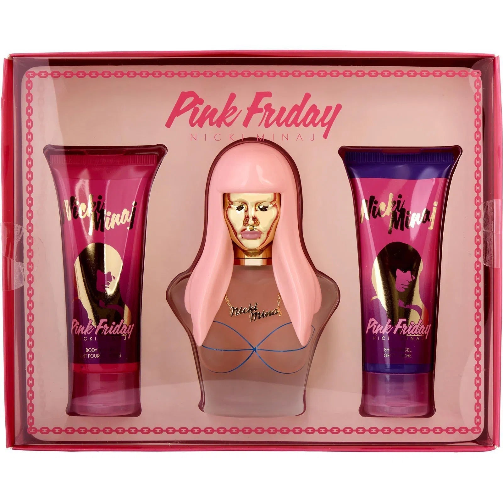 Estuche Nicki Minaj Pink Friday EDP (W) / 3 Pc SP 100ml; BL 120 ml; SG 100 ml - 1 - Privé Perfumes Honduras