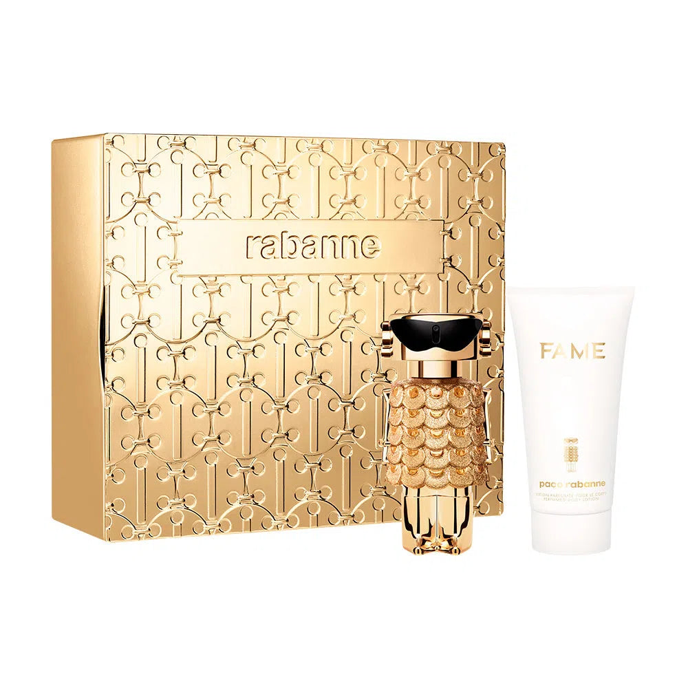 Estuche Paco Rabanne Fame Intense EDP (W) / 2 Pc SP 50 ml; BL 75 ml - 1 - Privé Perfumes Honduras