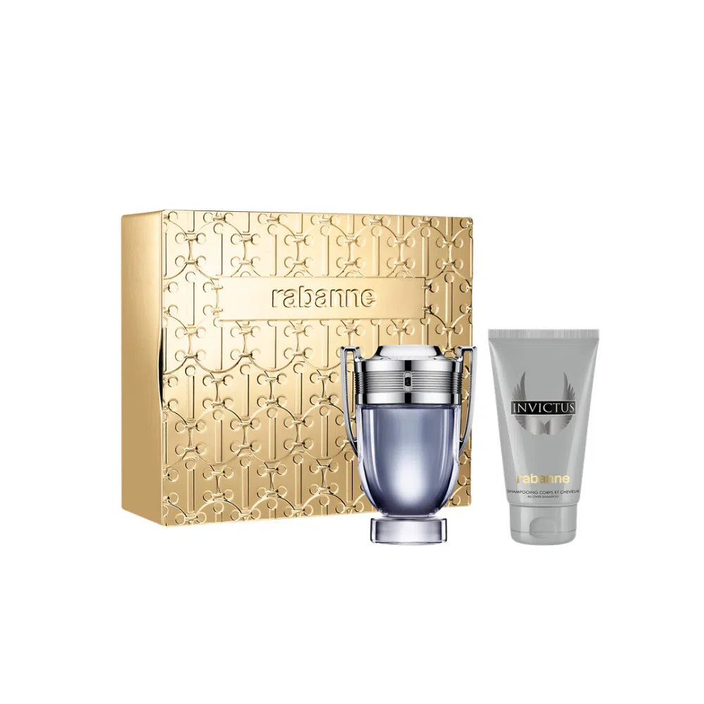 Estuche Paco Rabanne Invictus EDT (M) / 2 Pc SP 100 ml; SG 100 ml - 1 - Privé Perfumes Honduras