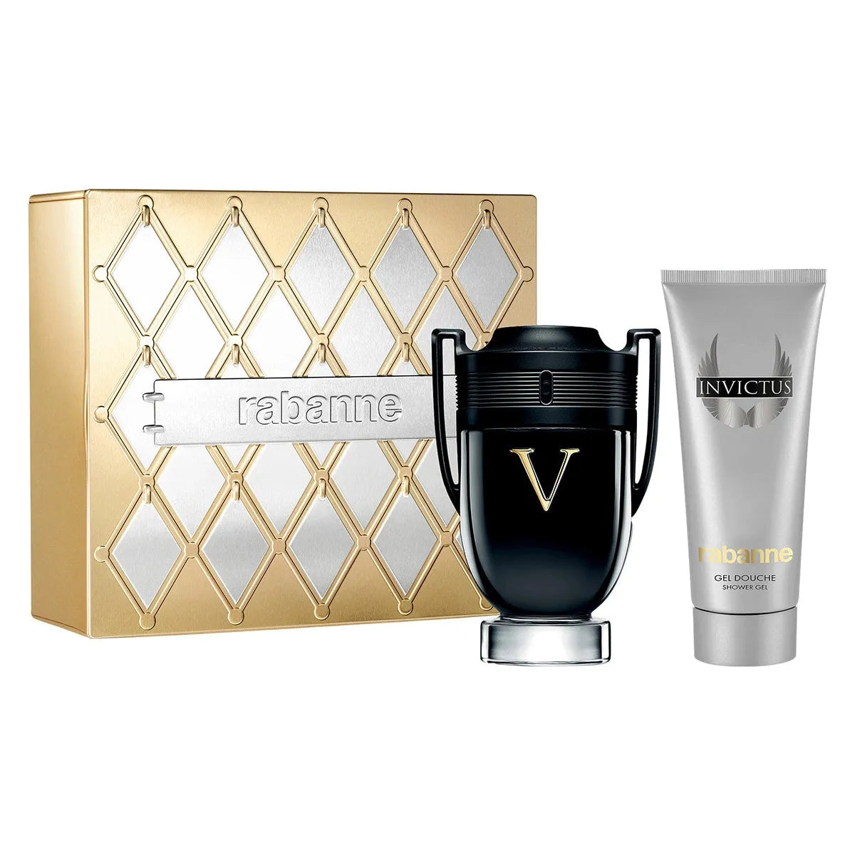 Estuche Paco Rabanne Invictus Victory EDP (M) / 2Pc SP 100 ml; SG 100 ml - 2 - Privé Perfumes Honduras