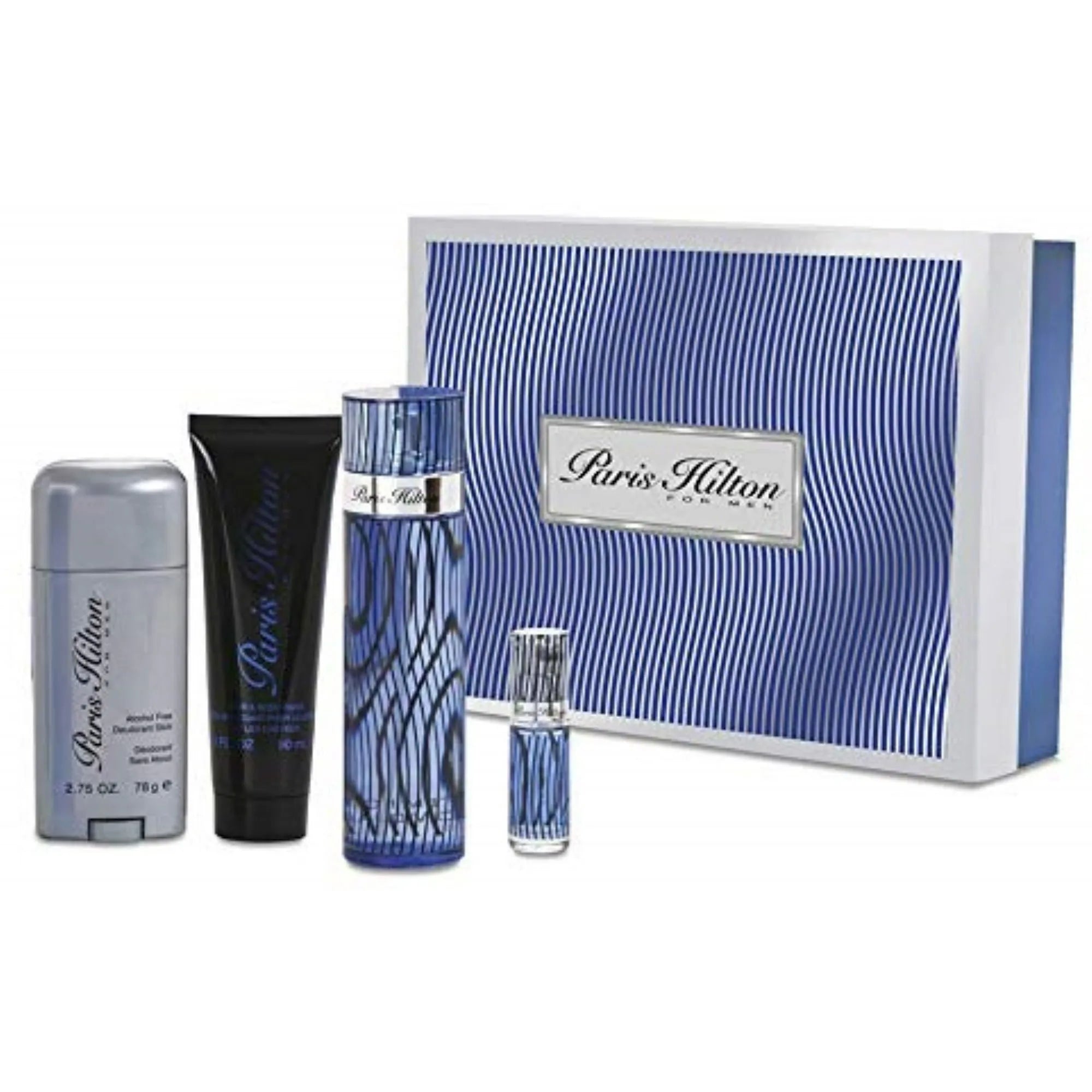 Estuche Paris Hilton Paris Hilton EDT (M) / 4 Pc SP 100 ml; H/B/Wash 90 ml; Deo Stick 80 ml; SP 10 ml - 1 - Privé Perfumes Honduras