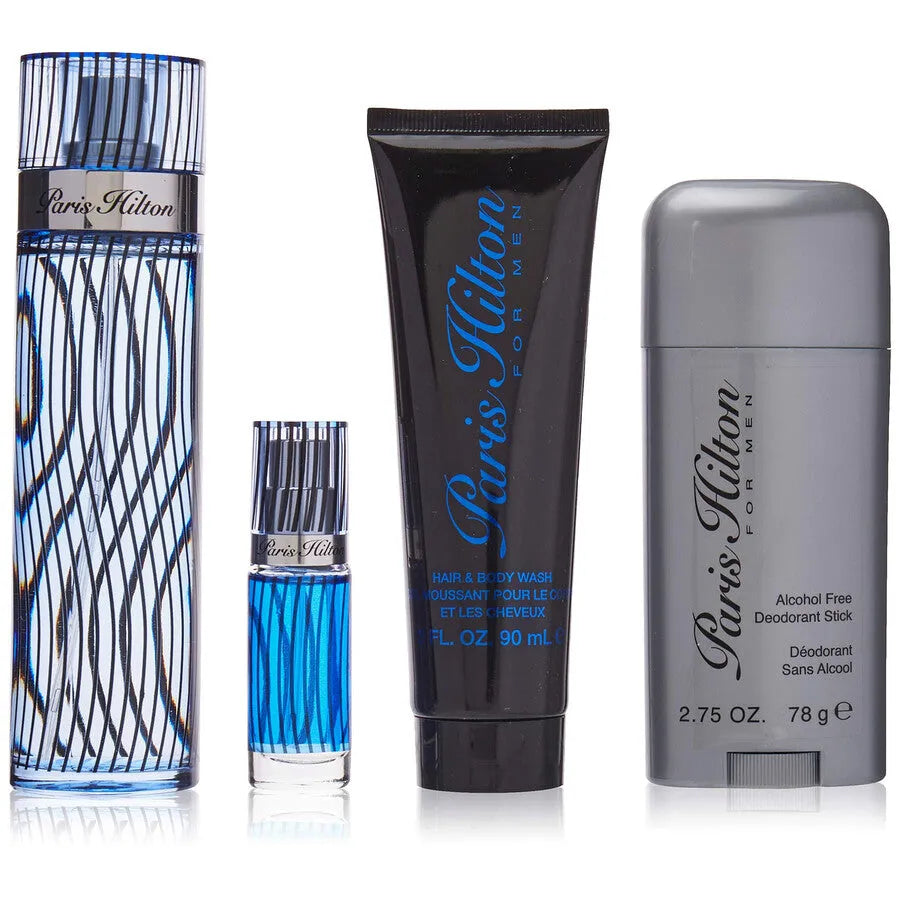 Estuche Paris Hilton Paris Hilton EDT (M) / 4 Pc SP 100 ml; H/B/Wash 90 ml; Deo Stick 80 ml; SP 10 ml - 2 - Privé Perfumes Honduras