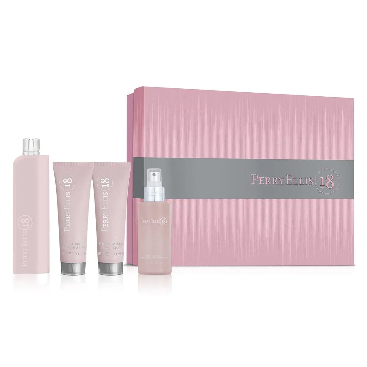 Estuche Perry Ellis 18 EDP (W) / 4 Pc SP 100 ml; BM 120 ml; BS 90 ml; BL 90 ml - 2 - Privé Perfumes Honduras