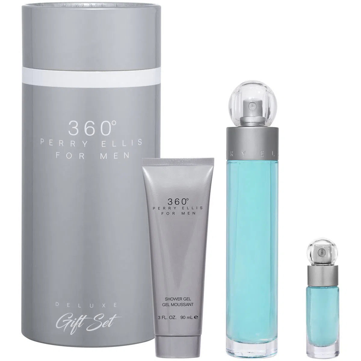 Estuche Perry Ellis 360 EDT (M) / 3 Pc SP 100 ml; Mini SP 7 ml; SG 90 ml - 1 - Privé Perfumes Honduras