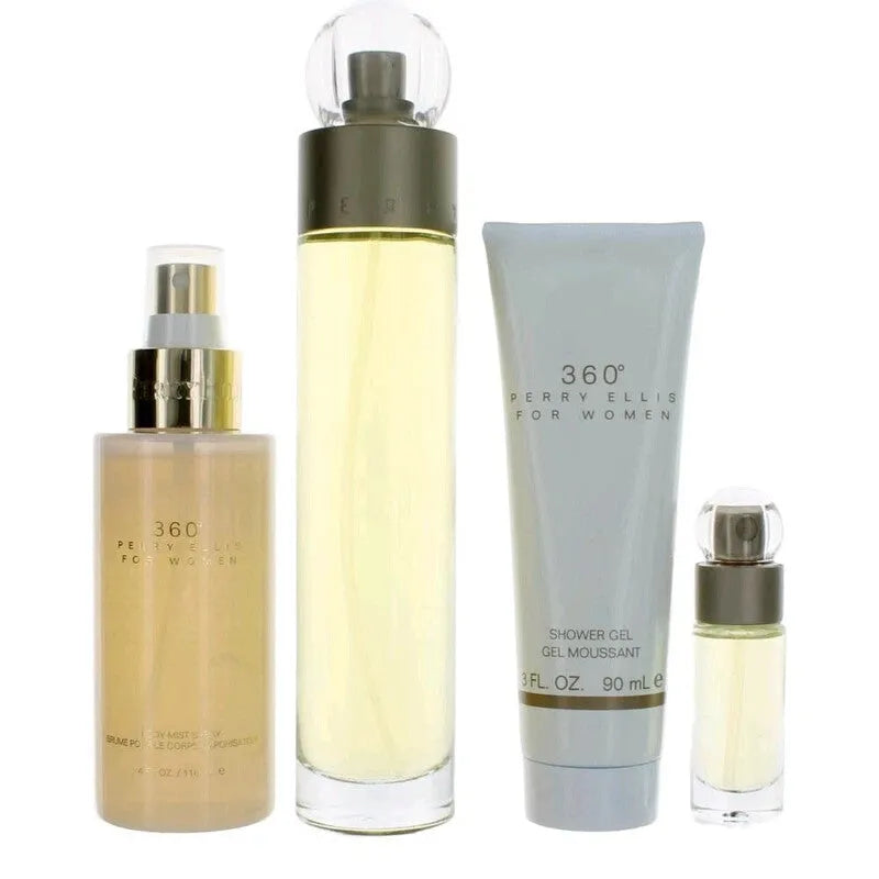 Estuche Perry Ellis 360 EDT (W) / 4 Pc SP 100 ml; BS 120 ml; SG 90 ml; Mini SP 7.5 ml - 2 - Privé Perfumes Honduras