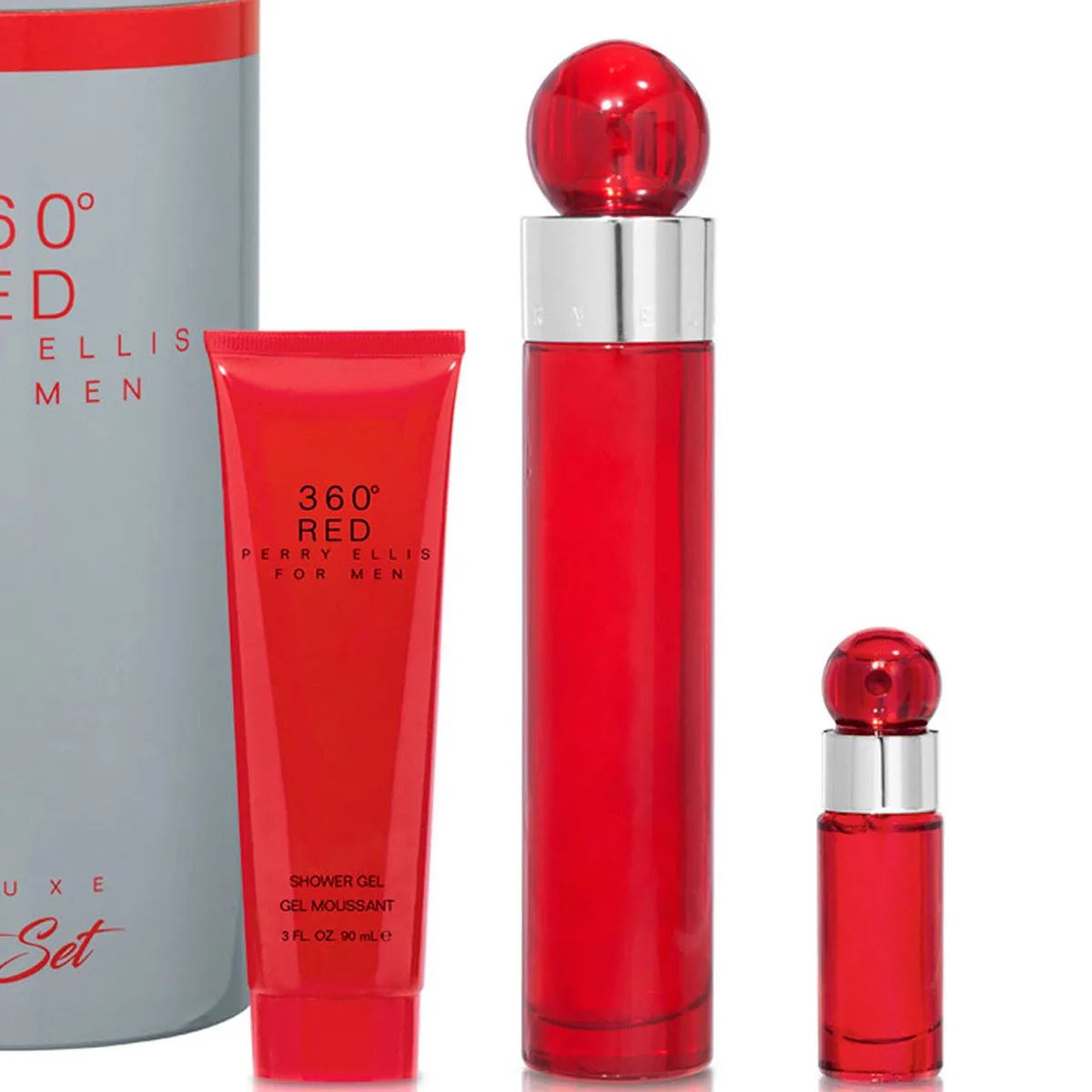 Estuche Perry Ellis 360 Red Men EDT (M) / 3 Pc SP 100 ml; SG 90 ml; SP 7.5 ml - 5 - Privé Perfumes Honduras