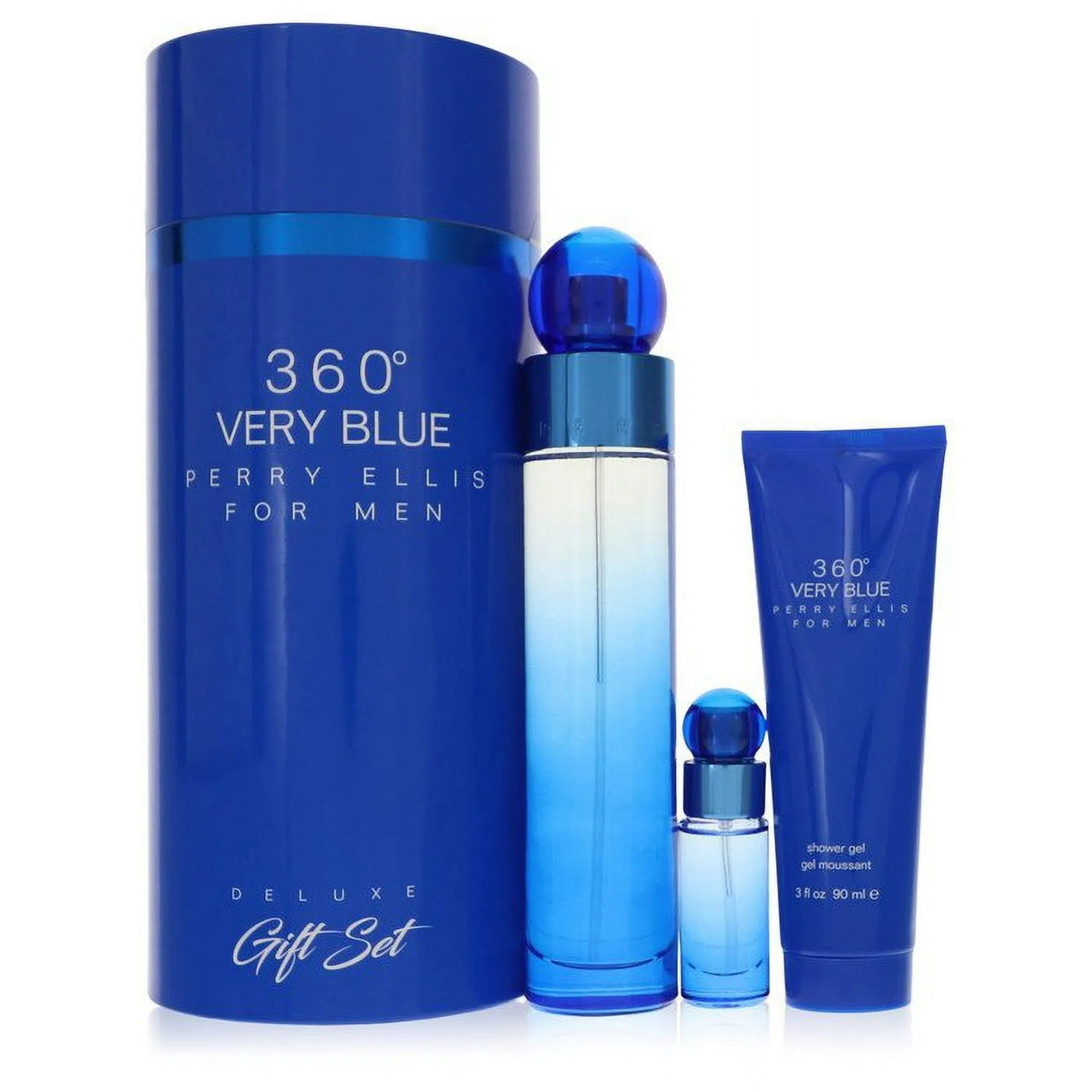 Estuche Perry Ellis 360 Very Blue EDT (M) / 3 Pc SP 100 ml; SG 90 ml; Mini - 2 - Privé Perfumes Honduras